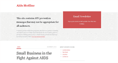 Desktop Screenshot of aidshotline.org